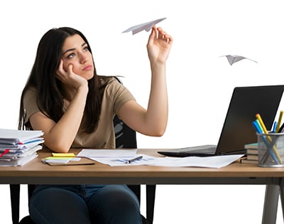 7 Most Costly Accounting Mistakes Small Business Make. Photo of woman business owner putting off decisions.