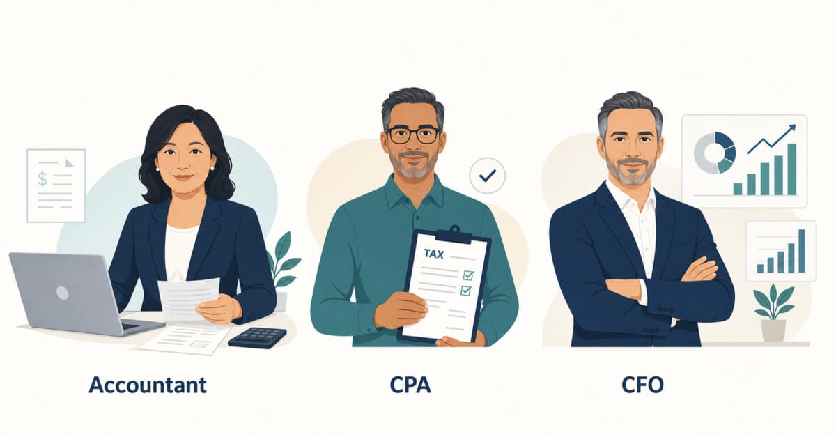 Do you need an Accountant, CPA, or CFO